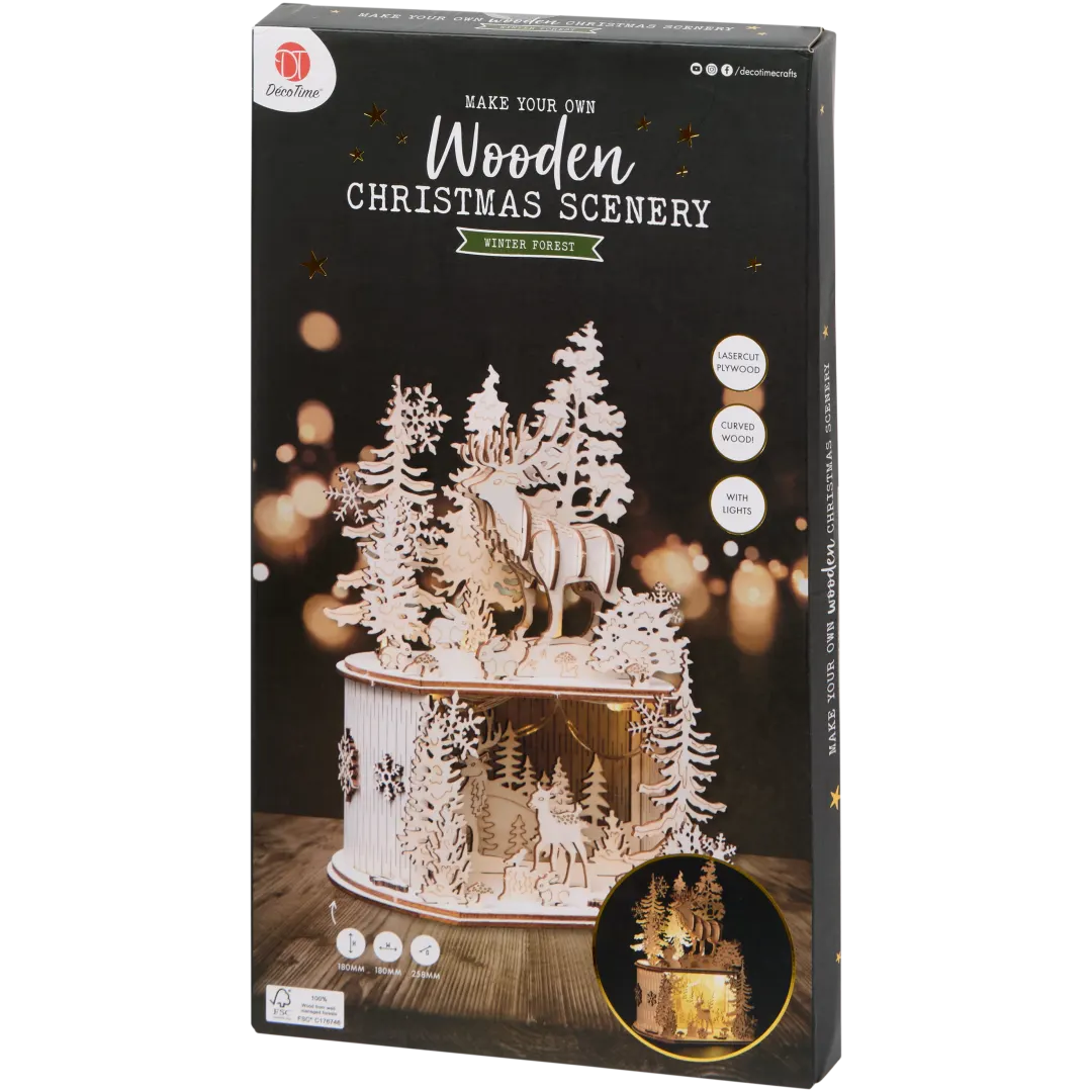 DécoTime houten kersttafereel