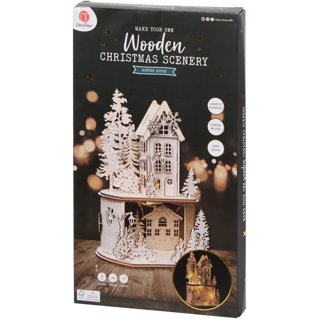 DécoTime houten kersttafereel