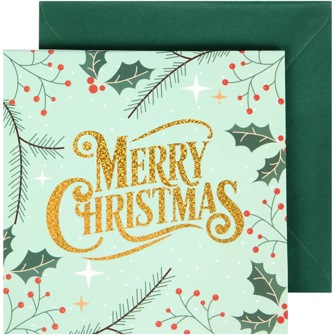 Weihnachtskarte mit Musik und Licht