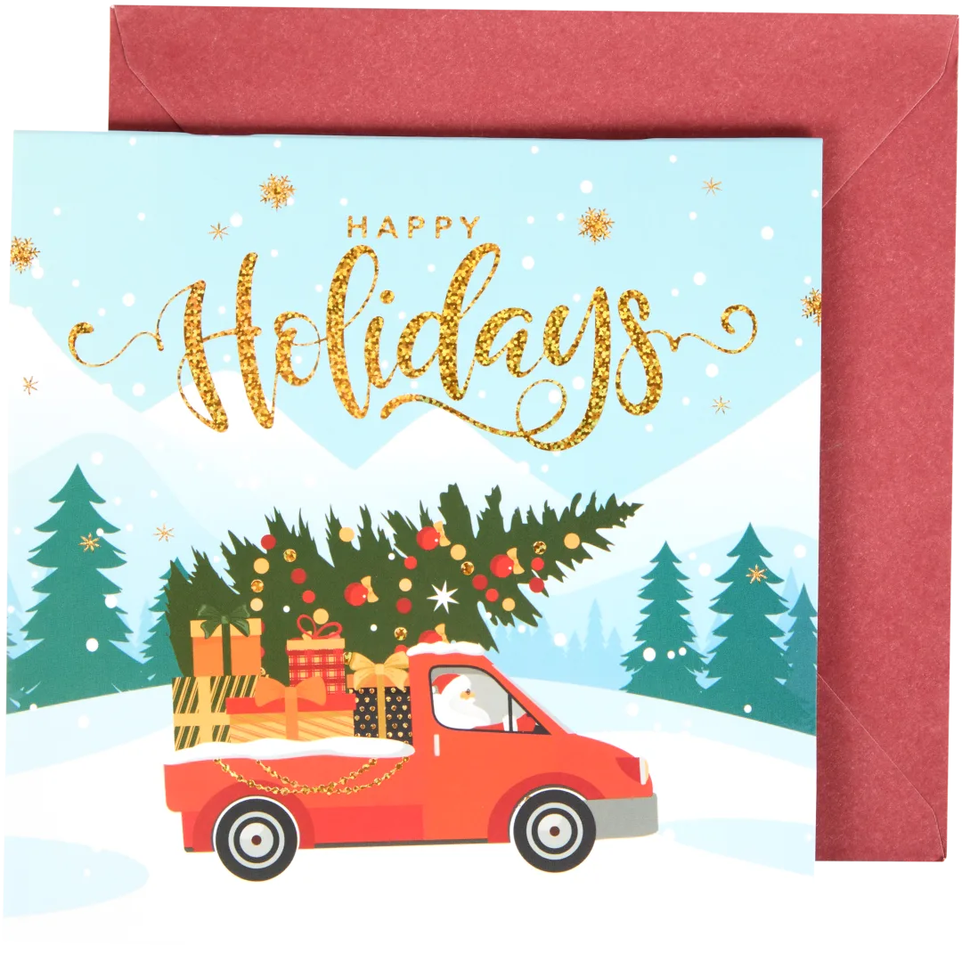 Weihnachtskarte mit Musik und Licht