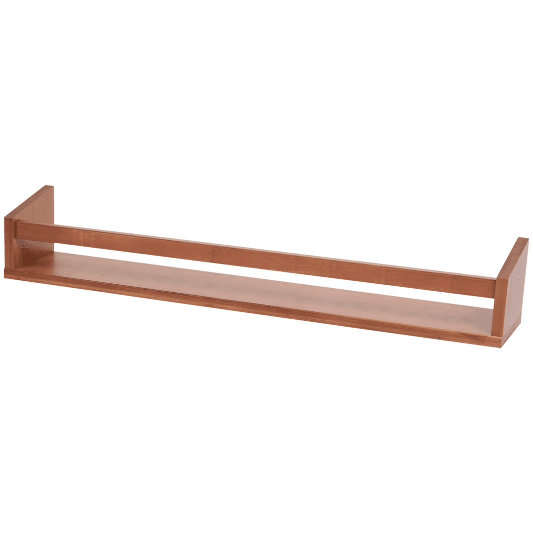 Nástenná polica z bambusového dreva