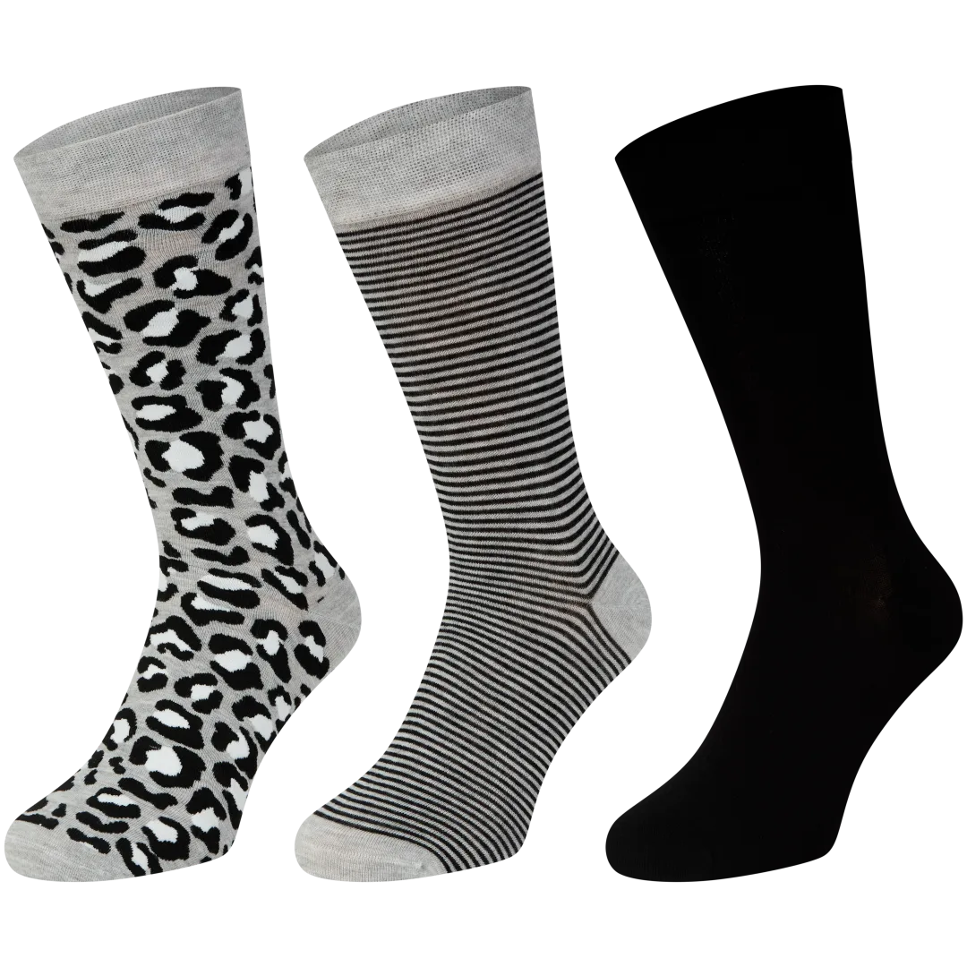 Calzini Alti Al Ginocchio In Bambù DR.Socks Per Diabetici - Con Grip Antiscivolo, Extra Larghi, Per Piedi E Gambe Gonfie - Confezione Da 4 Paia Uomo/donna