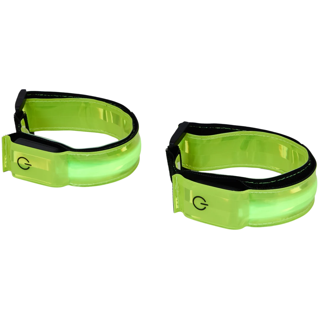 Pulseiras refletoras com LED