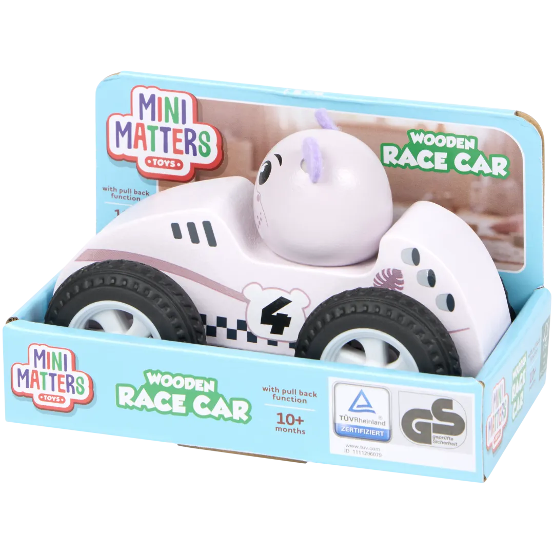 Carro de corrida em madeira Mini Matters