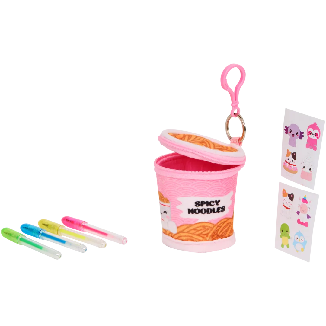 Kawaii mini sleutelhanger schrijfwarenset