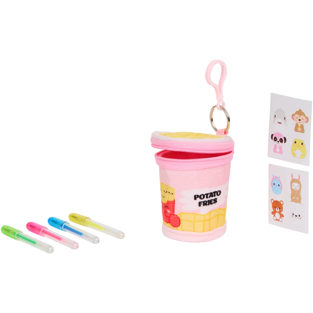 Kawaii mini sleutelhanger schrijfwarenset