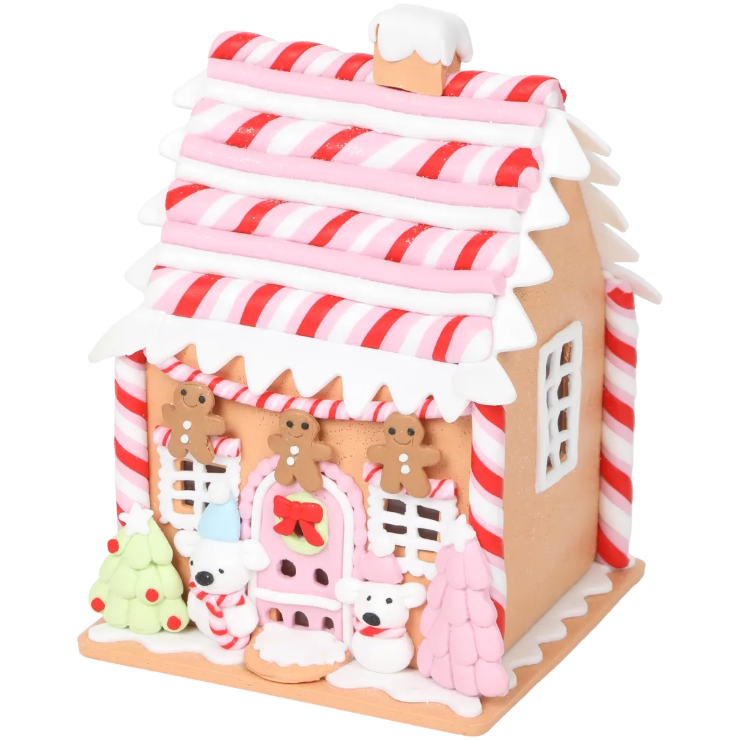Casinha de Natal com iluminação LED