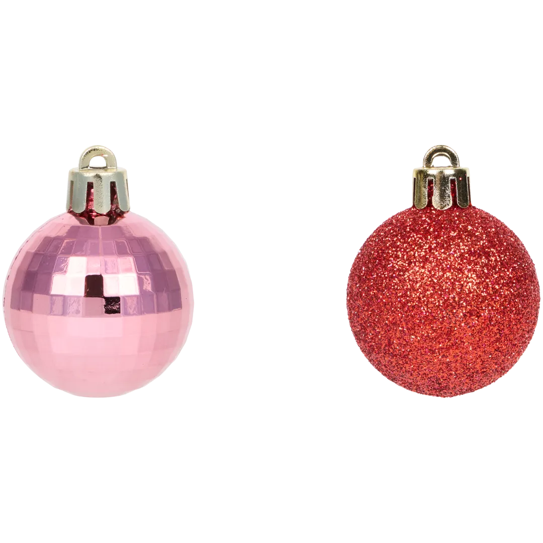Boules de Noël en plastique