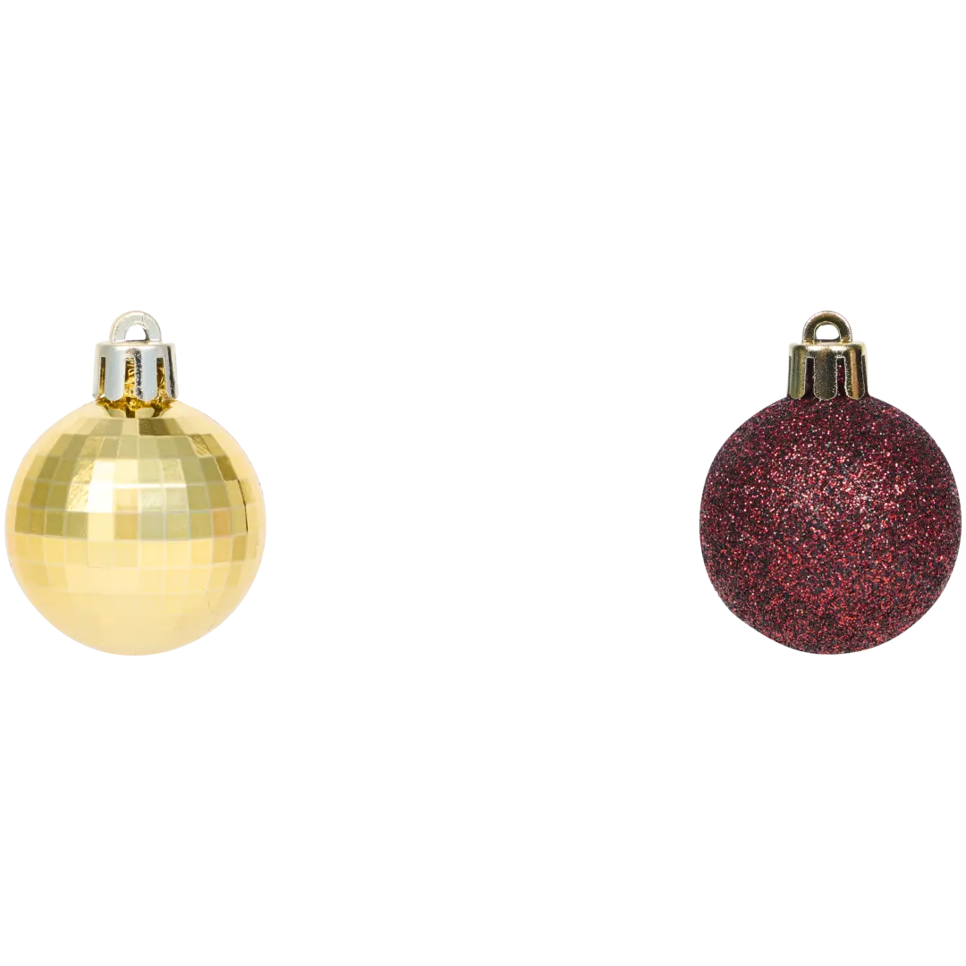 Boules de Noël en plastique