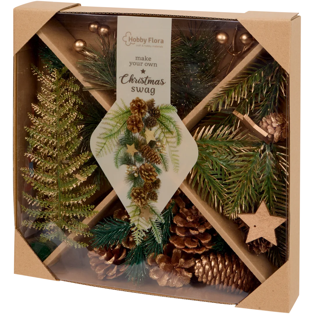 Crea la tua ghirlanda di Natale Hobby Flora