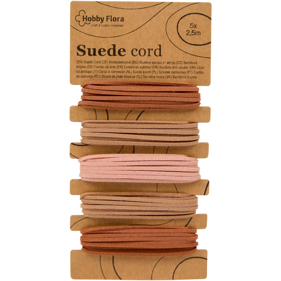 Hobby Flora touw met suede look