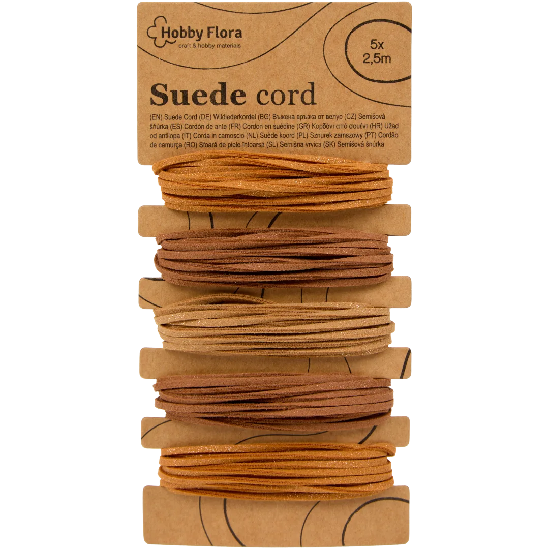 Hobby Flora touw met suede look