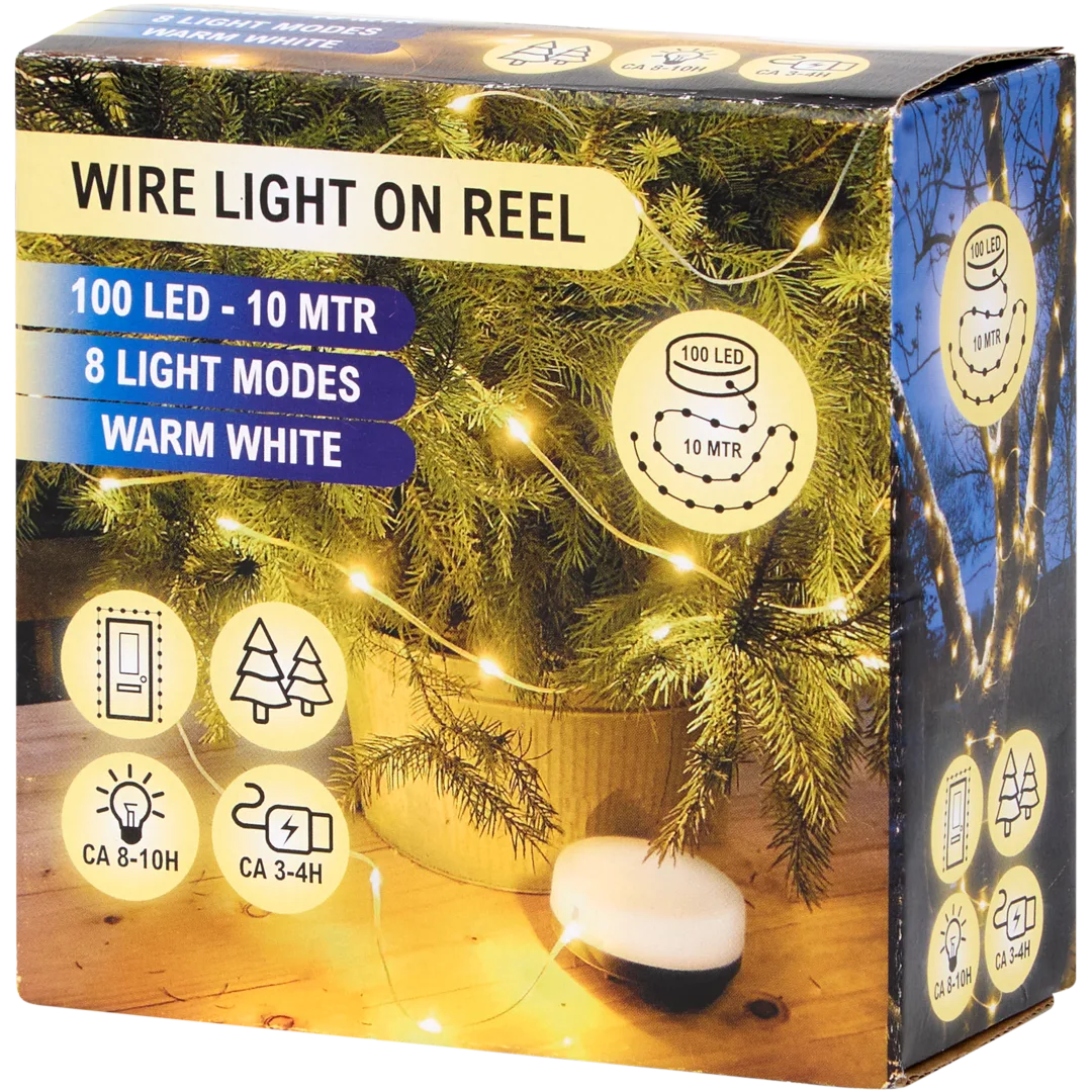 Aufrollbare LED-Lichterkette 1