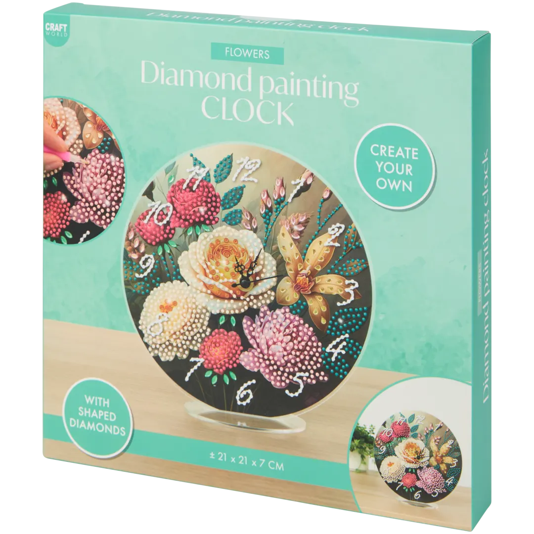 Diamond painting klok