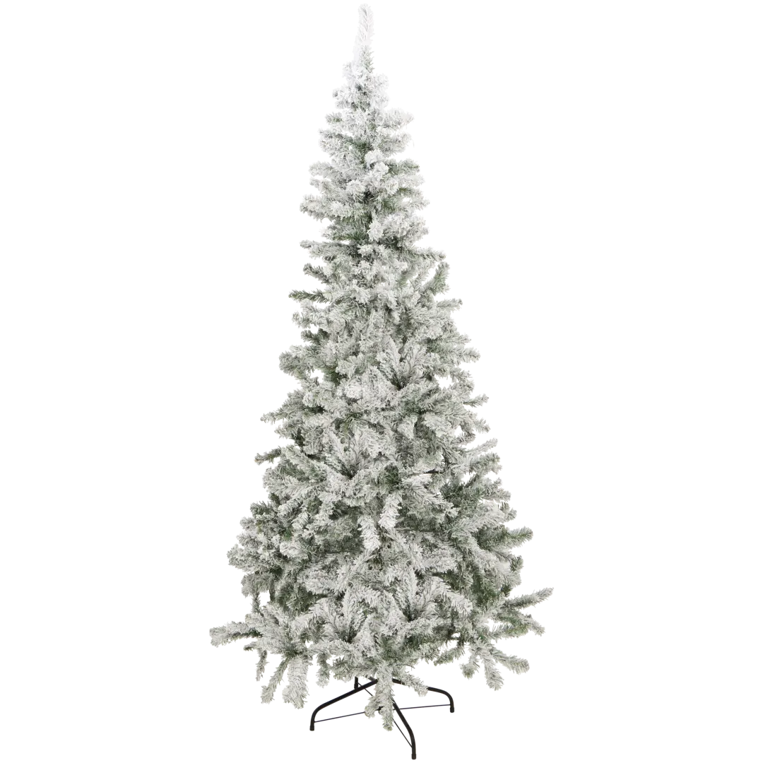 Kerstboom met sneeuw