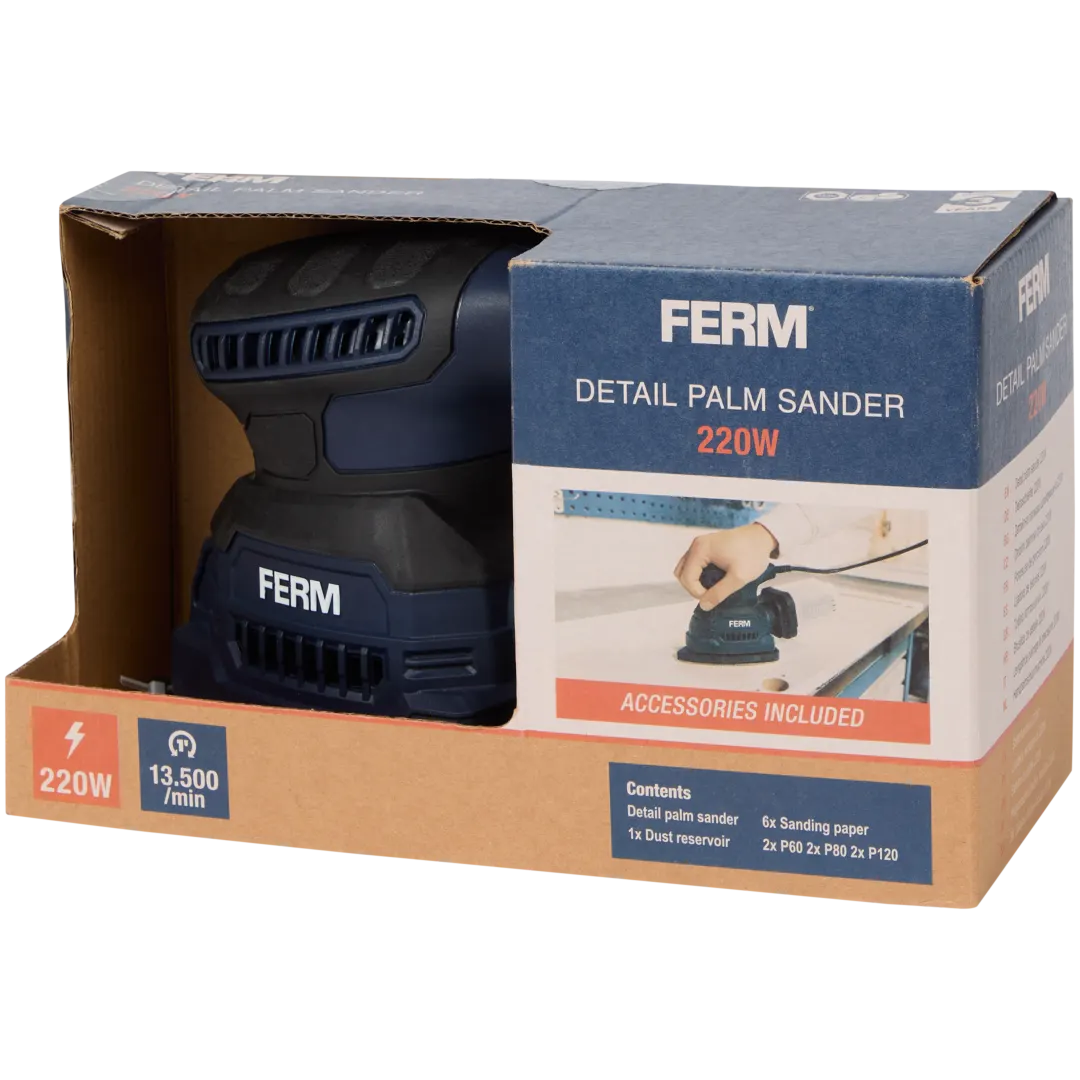 FERM handpalm schuurmachine 3