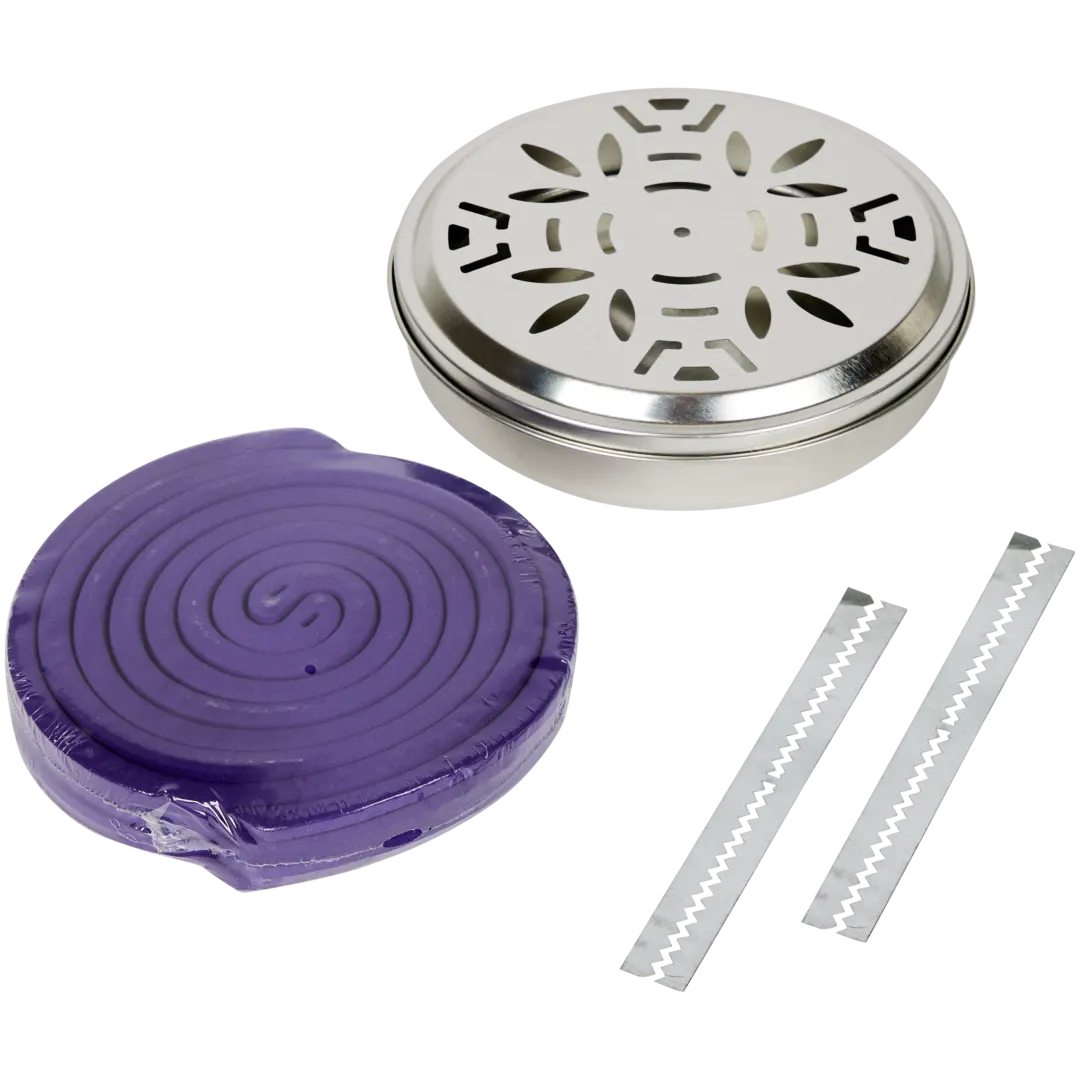 Spirale z citronellą w cynkowym palniku 2