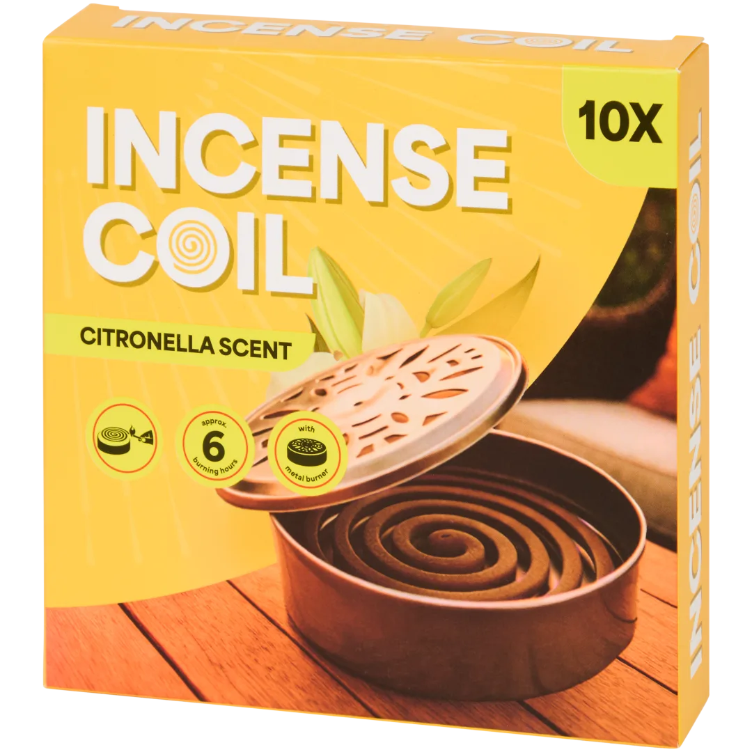 Spirale z citronellą w cynkowym palniku 3