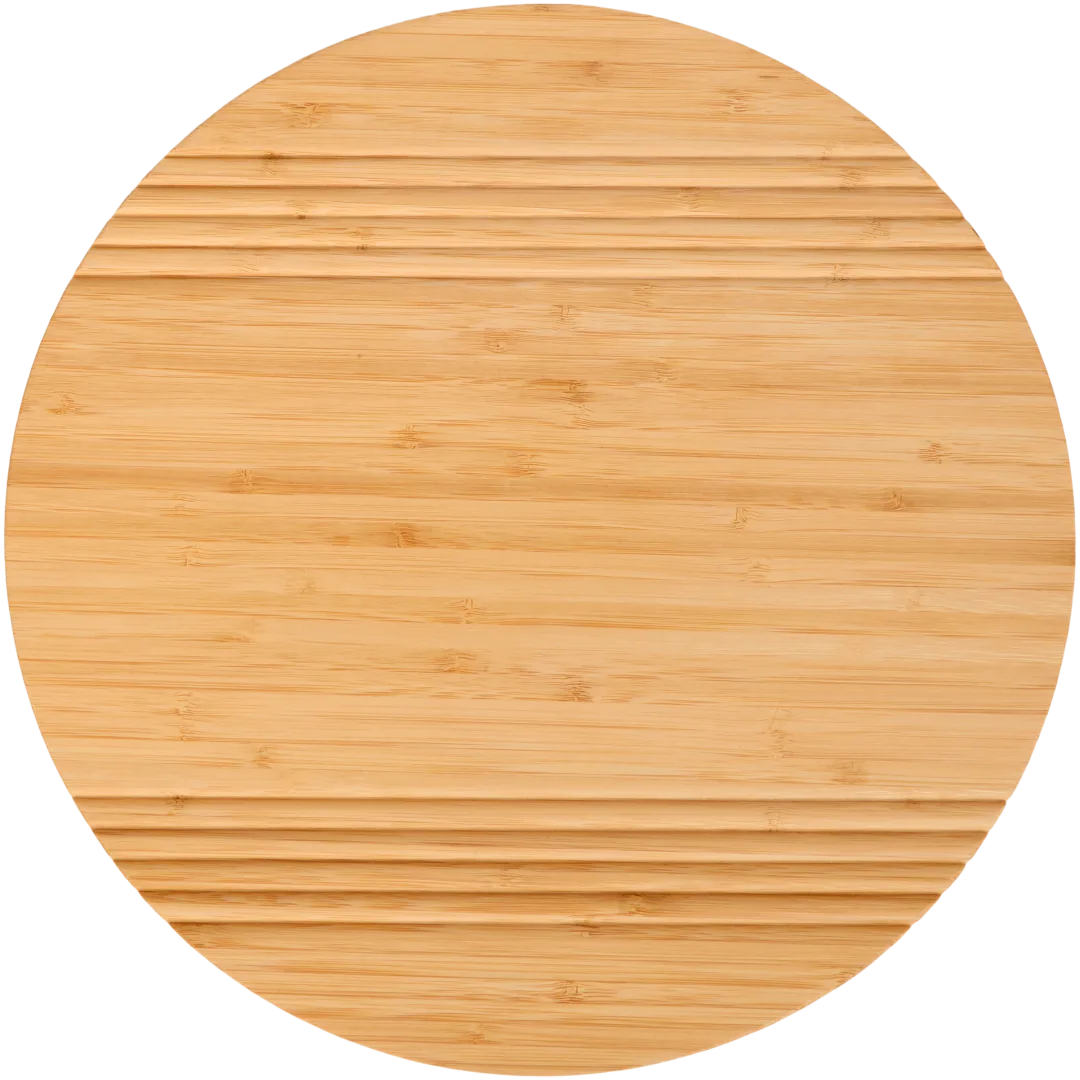 Vassoio girevole in bambù 2