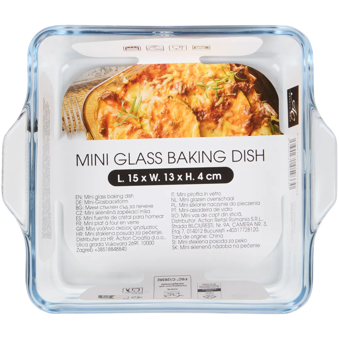 Mini fuente de vidrio para horno 3