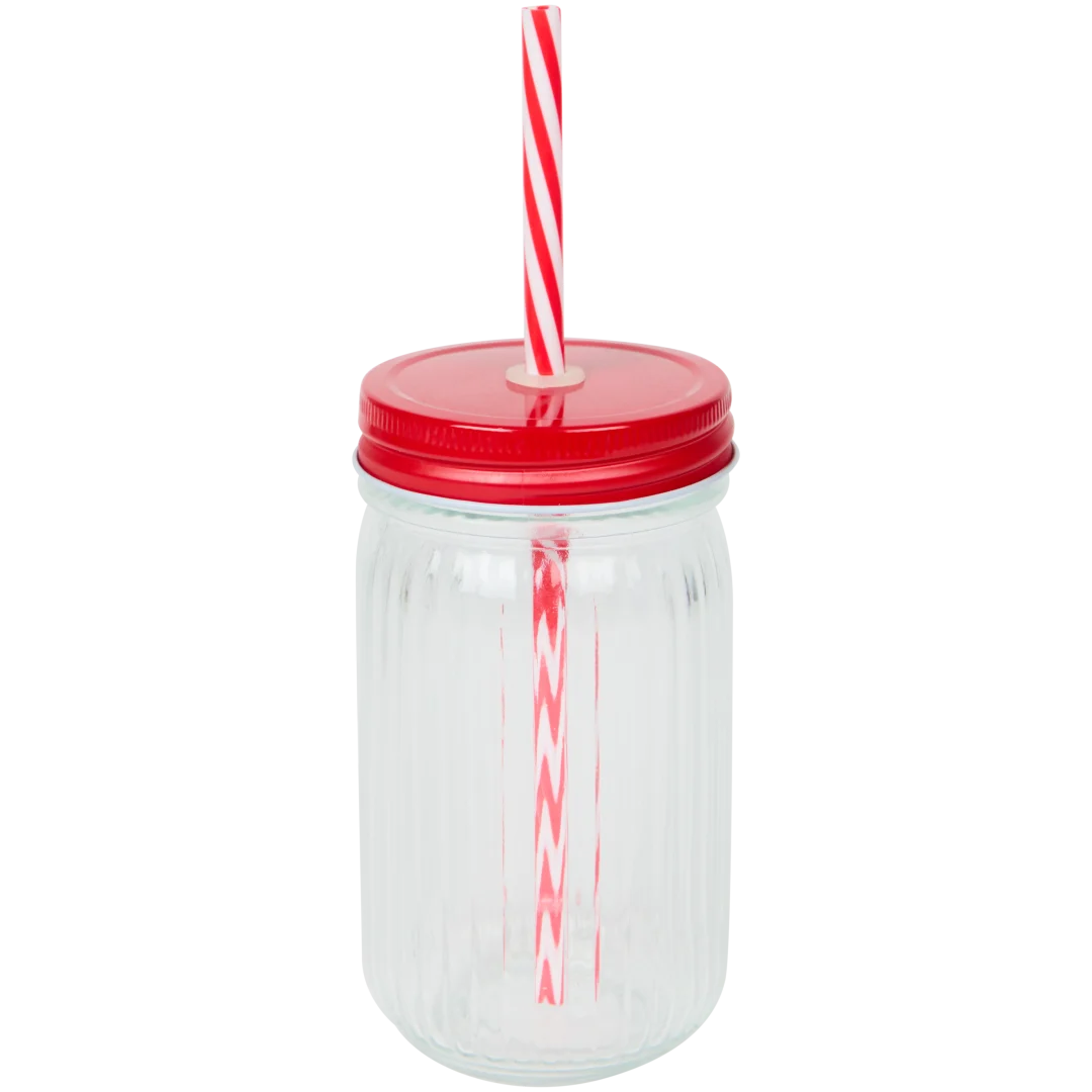 Drinkbeker met rietje 1