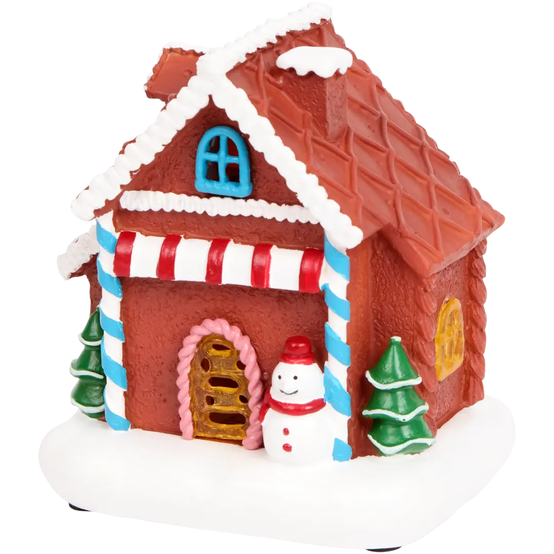 Casa di Natale con luci LED