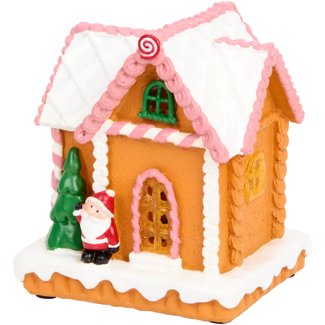 Casa di Natale con luci LED