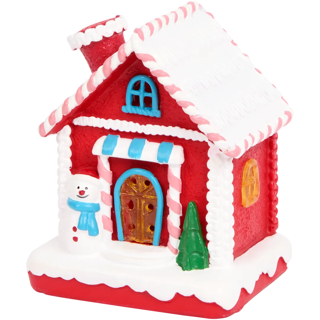 Casa di Natale con luci LED