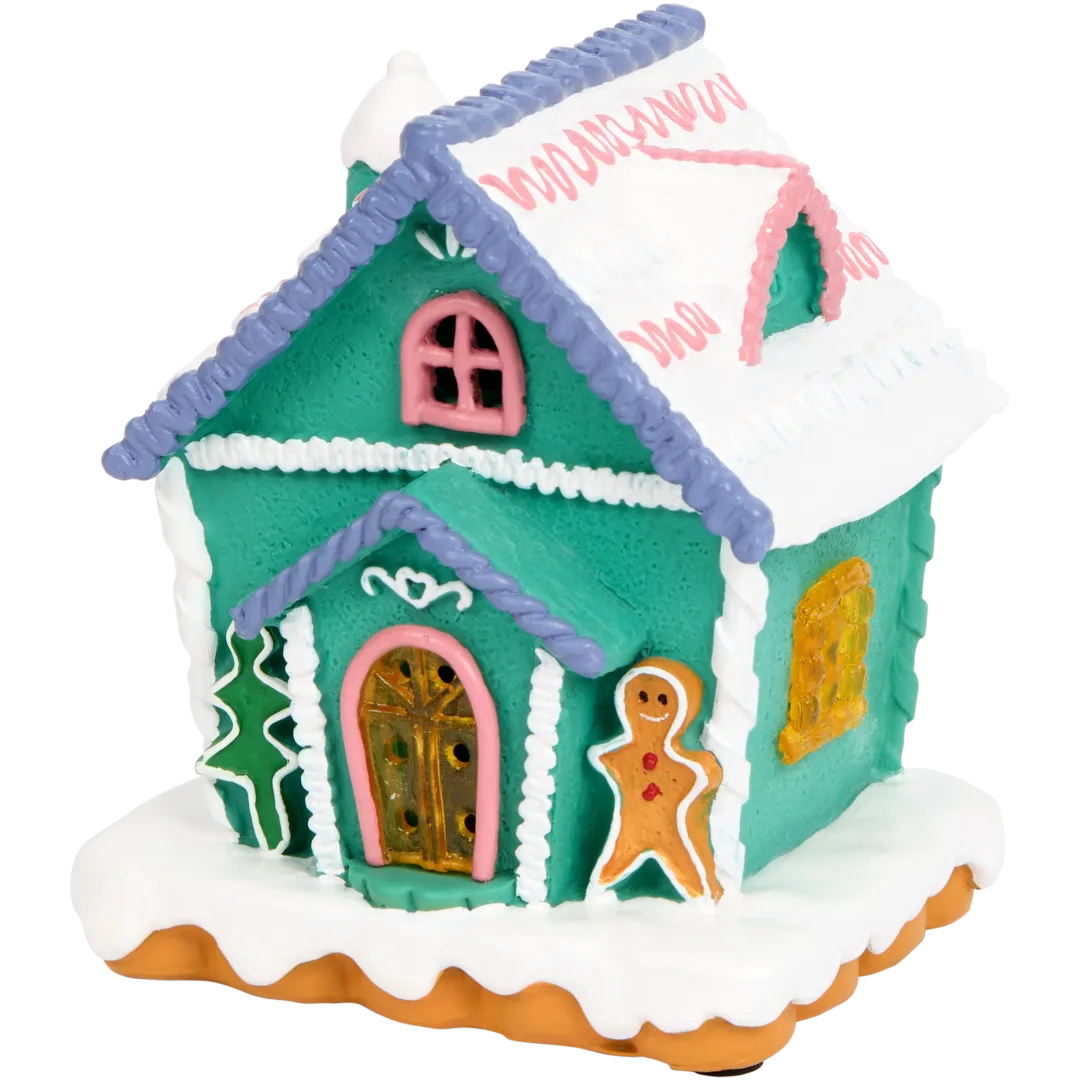 Casa di Natale con luci LED