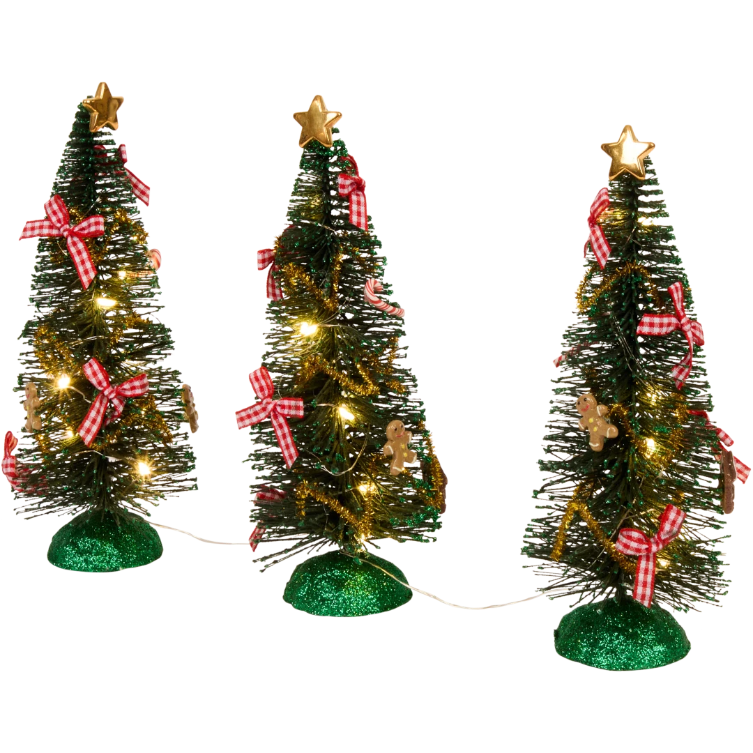 Mini-sapins de Noël LED