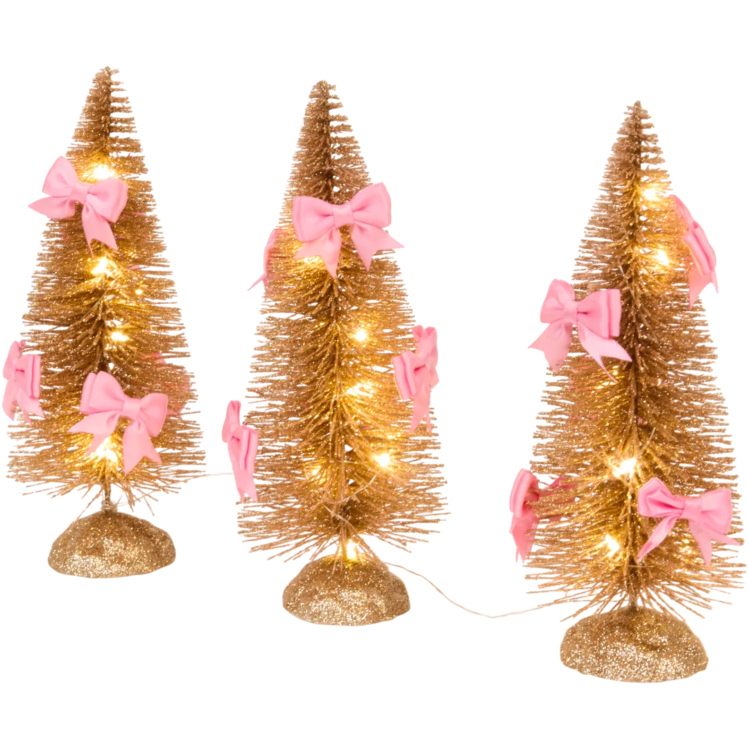 Mini-sapins de Noël LED