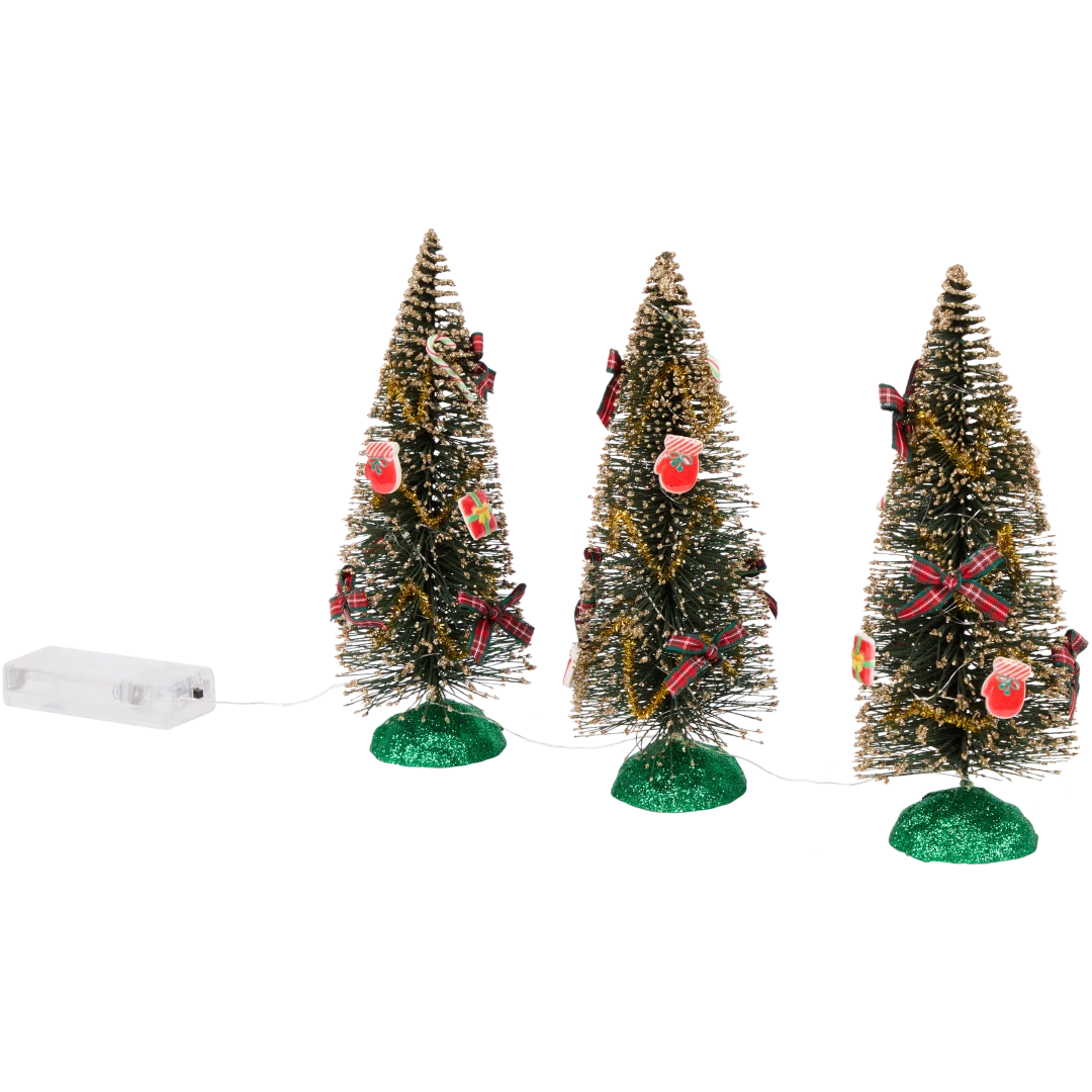 Mini-sapins de Noël LED