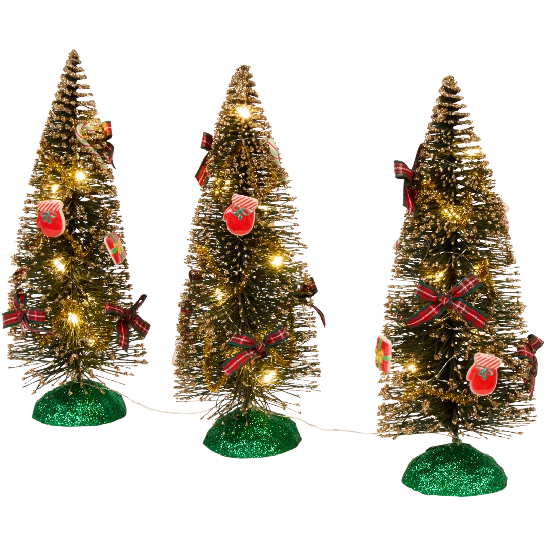 Mini-sapins de Noël LED