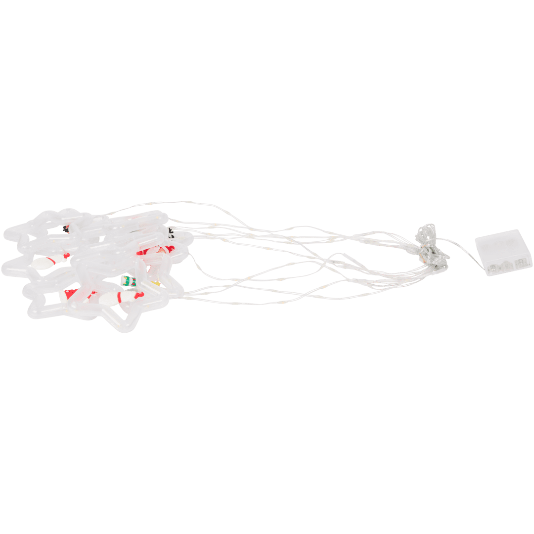 Tenda luminosa con figure