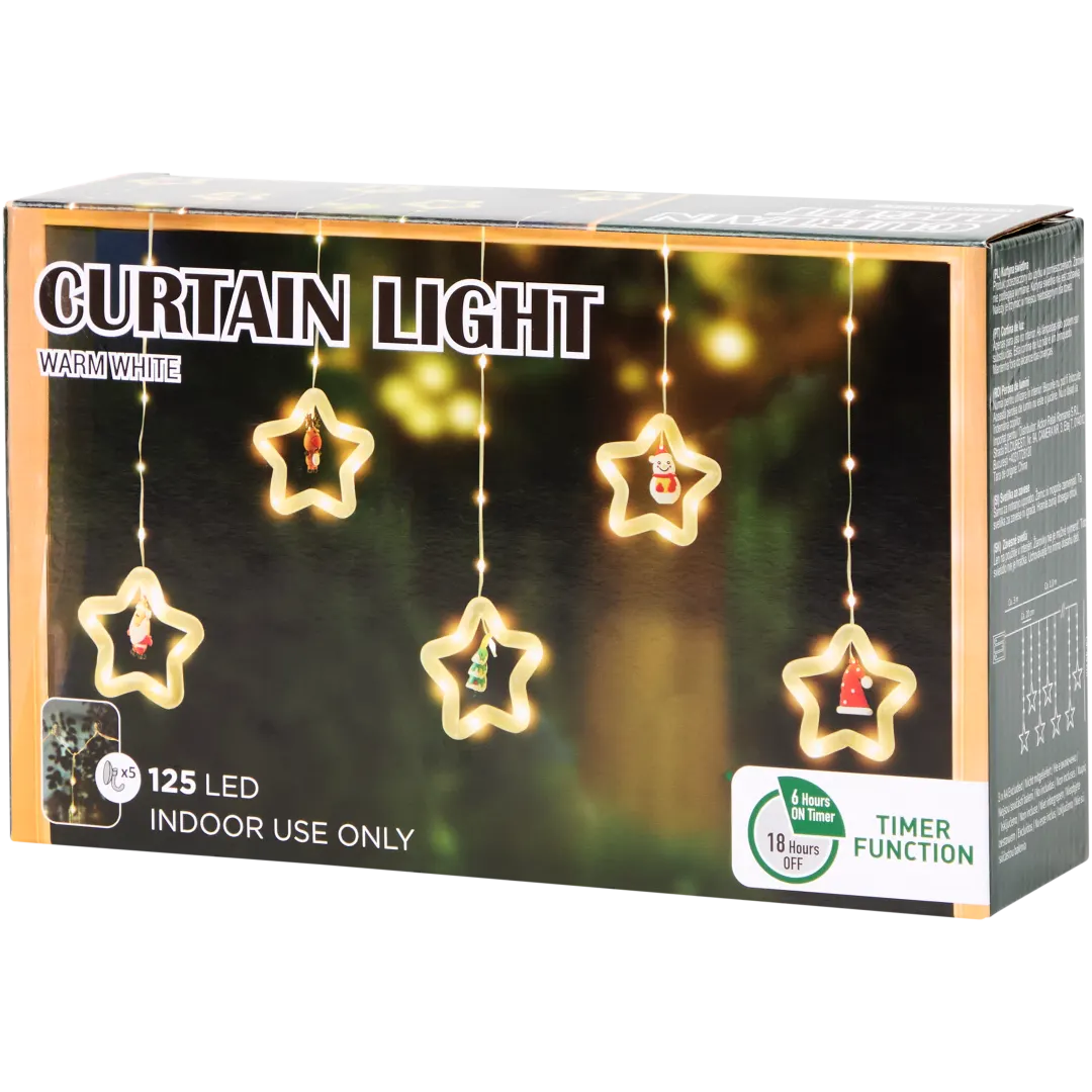 Tenda luminosa con figure