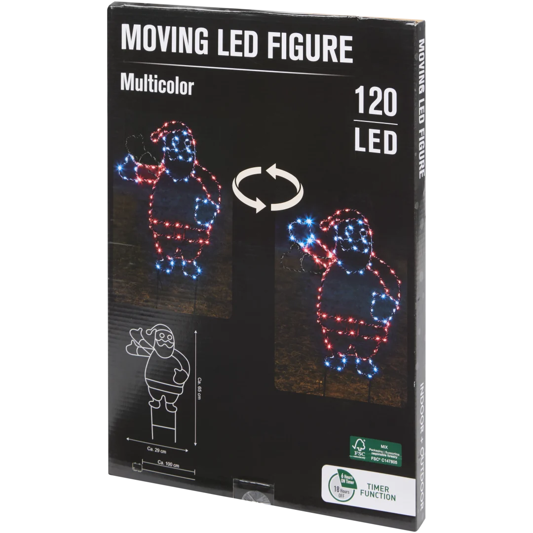 Figura LED giratória Natal