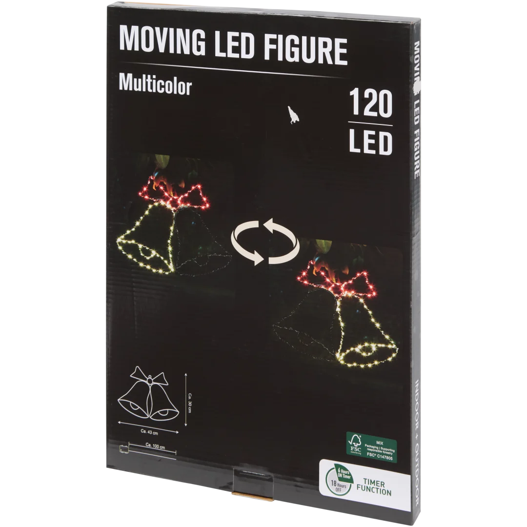 Figura LED giratória Natal