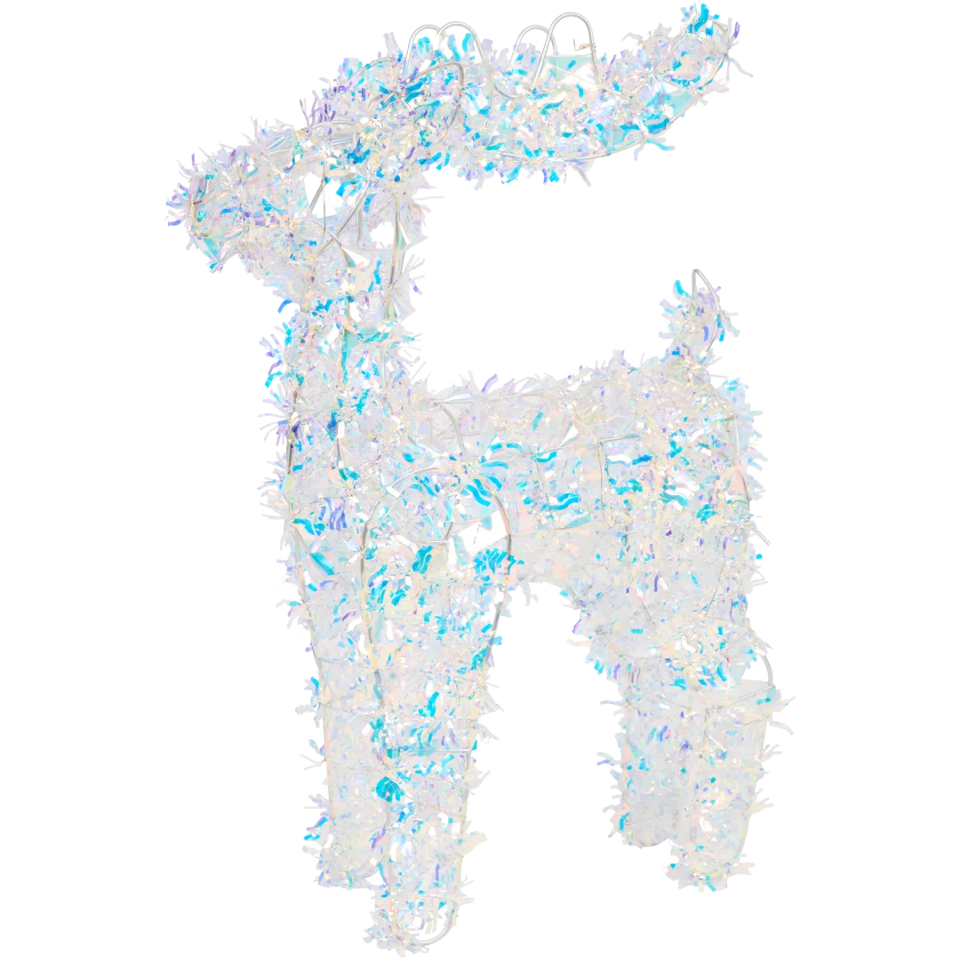 Sob z trblietavého pozlátka s LED