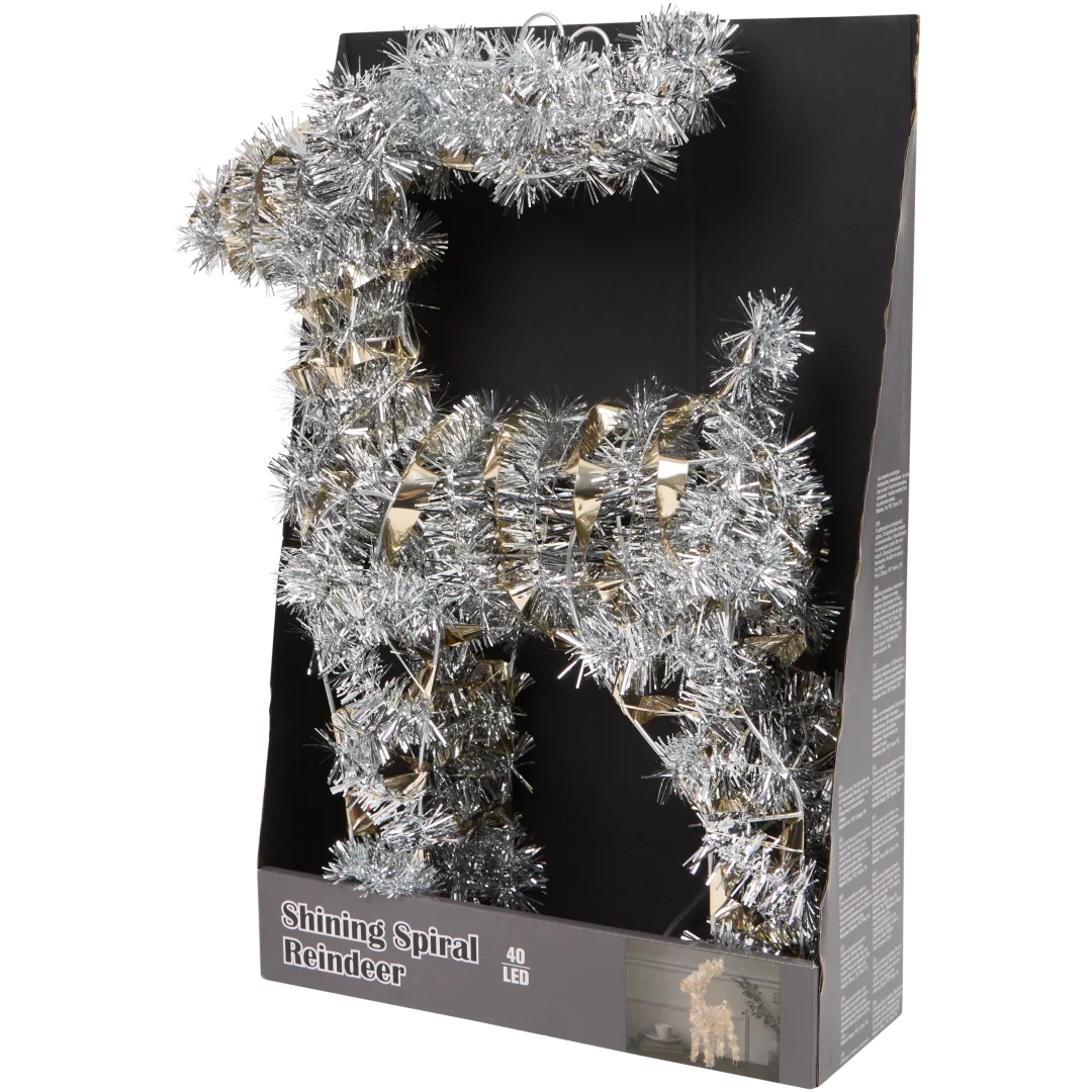 Sob z trblietavého pozlátka s LED