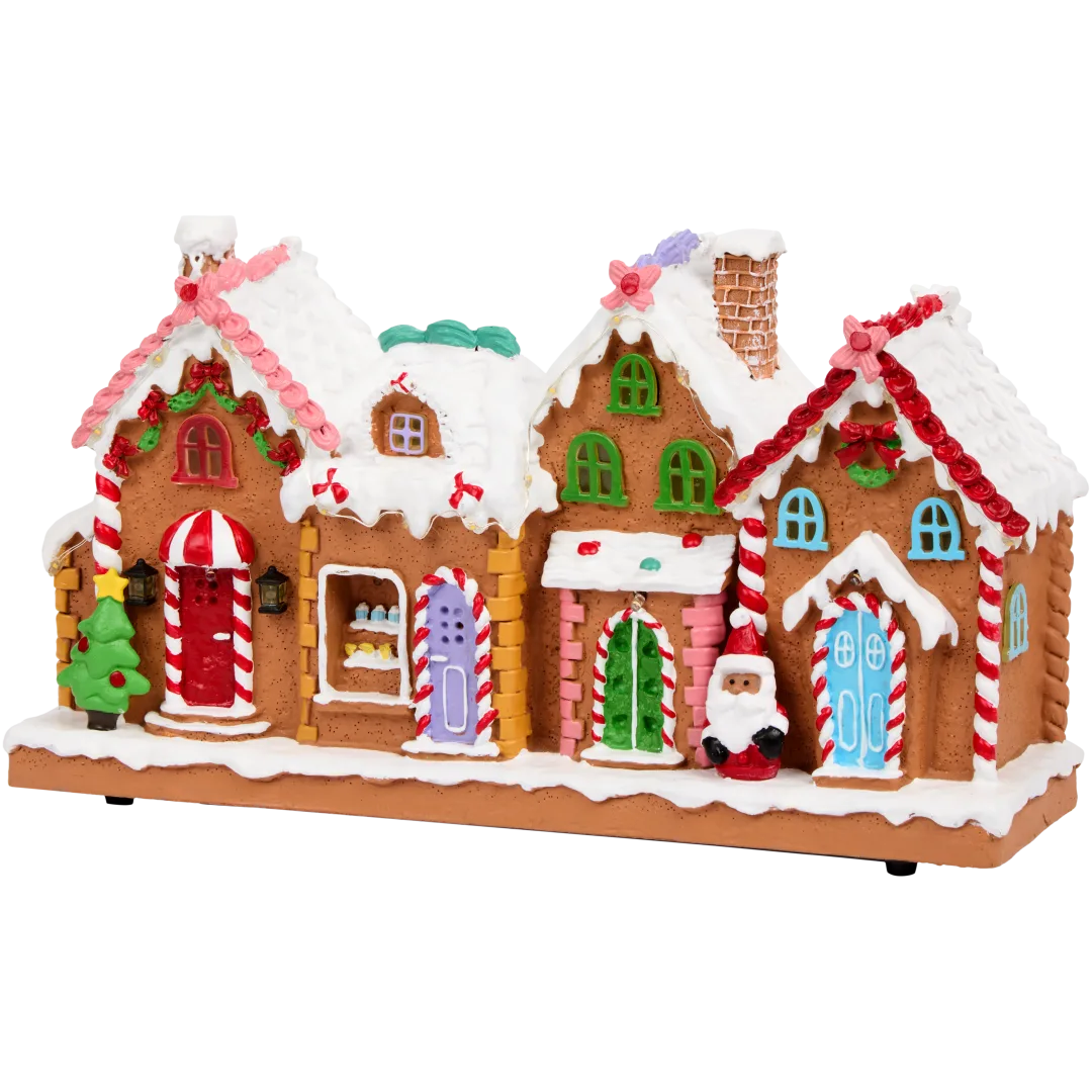 Dekoracyjne domki z dźwiękiem i światłem LED 4