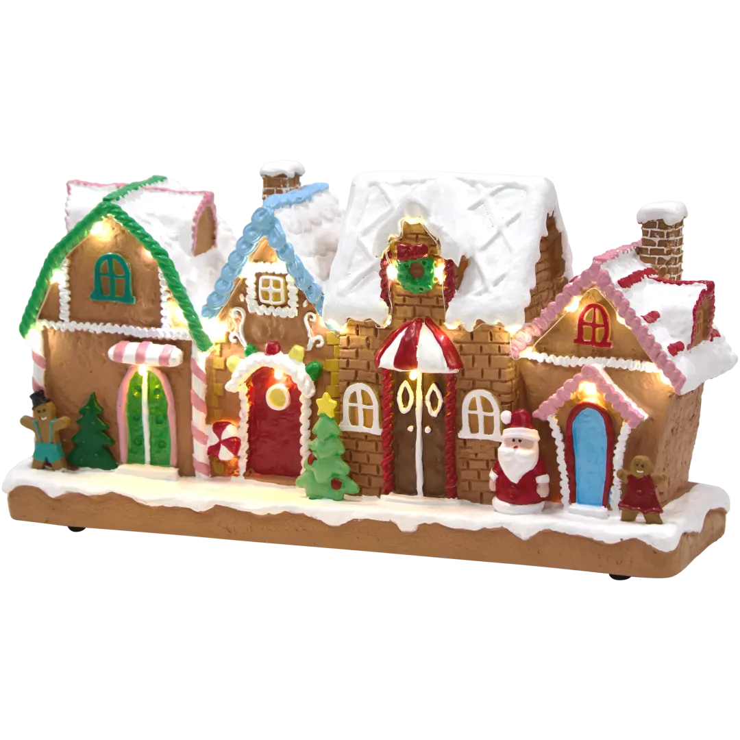 Dekoracyjne domki z dźwiękiem i światłem LED 2