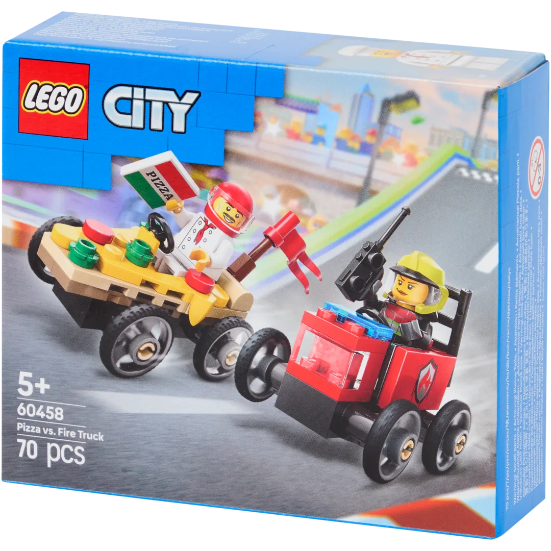 LEGO City Camion de pizza contre camion de pompiers