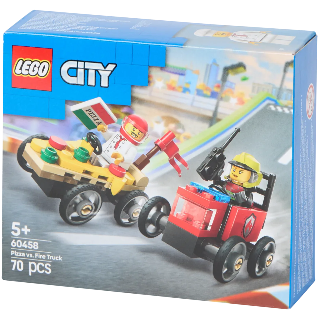 LEGO City Pizza-Lieferwagen und Feuerwehrauto 1