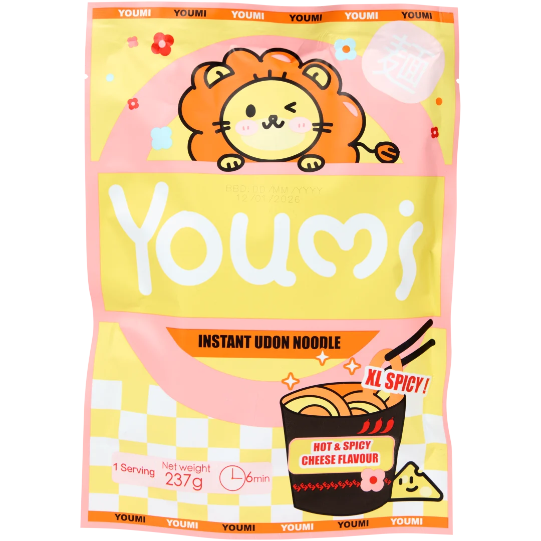 Noodles istantanei Youmi Hot & Spicy Cheese