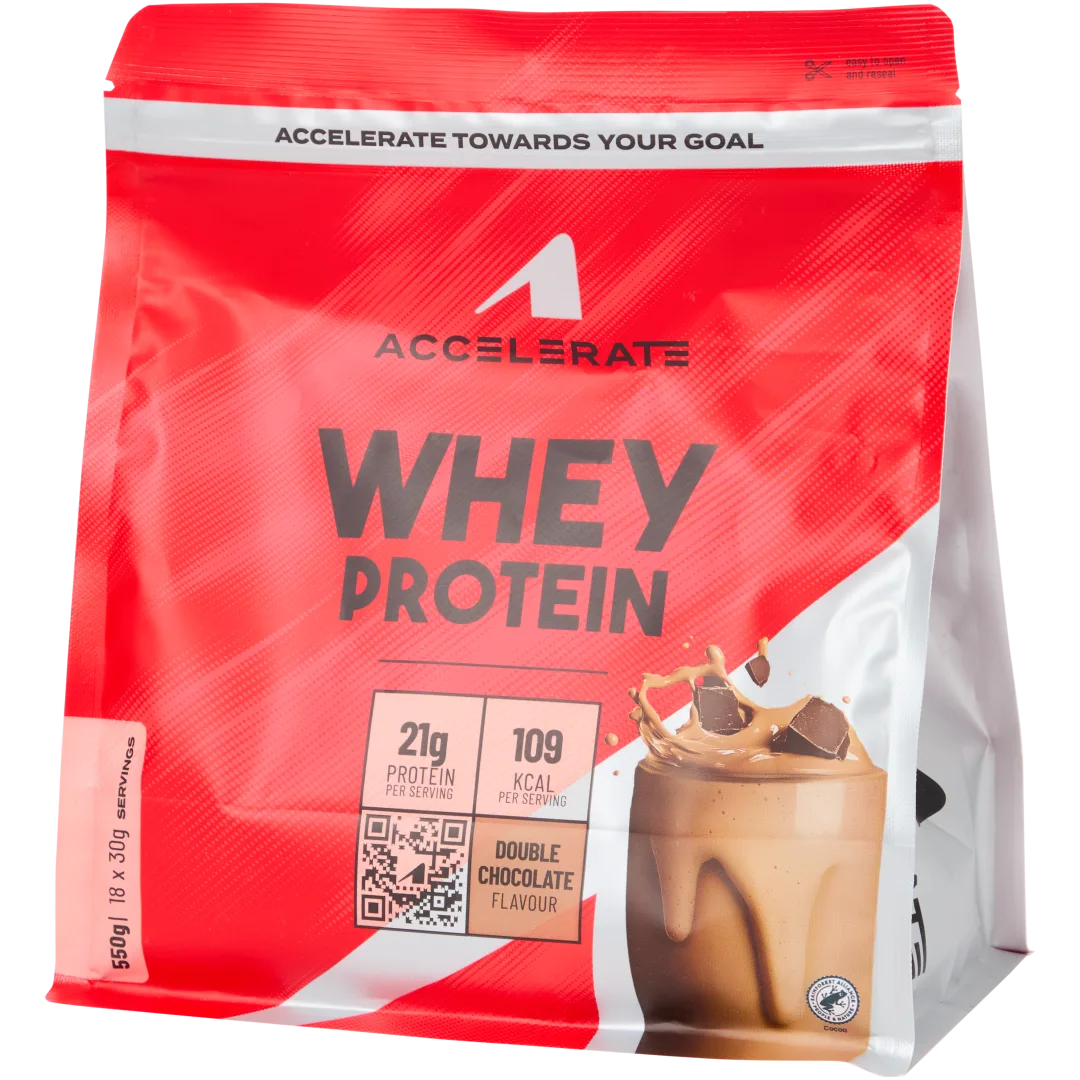 Syrovátkový proteinový prášek Accelerate Double Chocolate