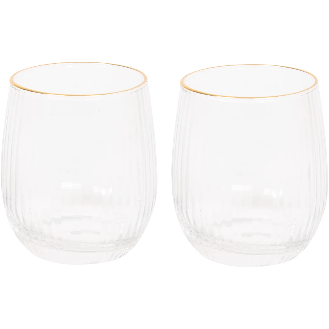 Trinkgläser mit Goldrand