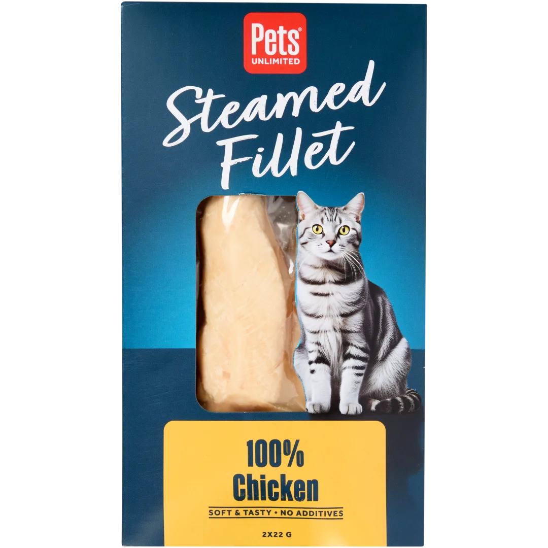 Poulet à la vapeur pour chat Pets Unlimited 1