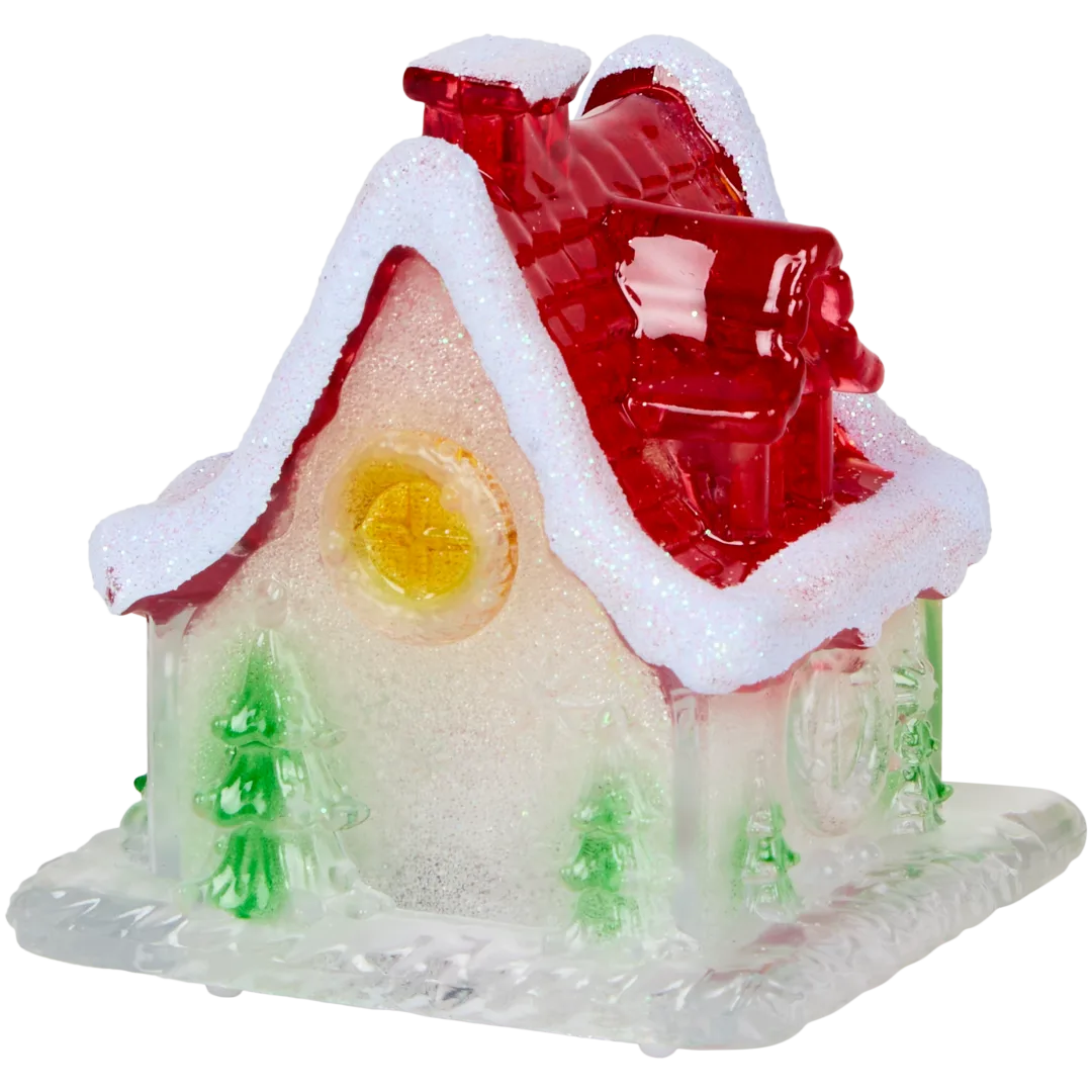 Figura di pan di zenzero con illuminazione