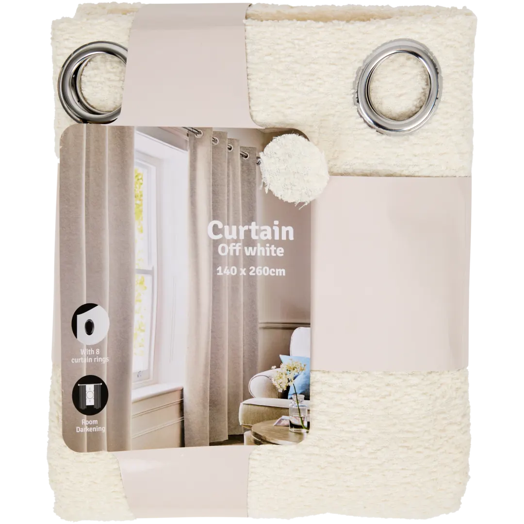 Verduisterend gordijn Bouclé