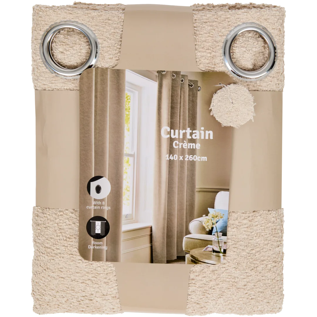 Verduisterend gordijn Bouclé